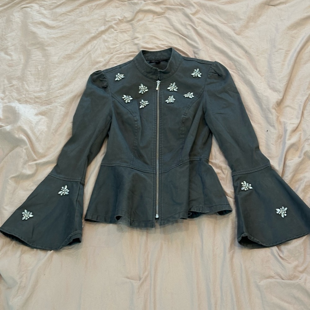Embellished Black Women's Jacket